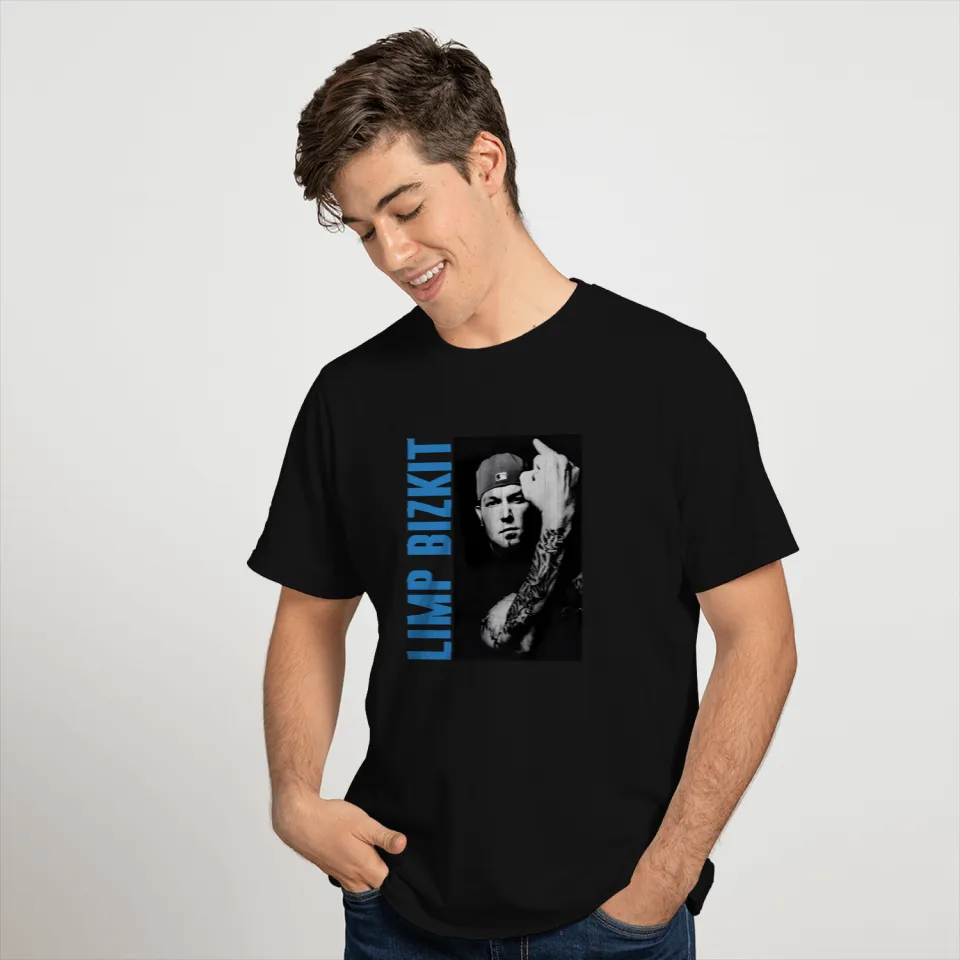 Limp Bizkit ブラック Tシャツ LIMP BIZKIT Tshirt, rock band t-shirt, unisex, cotton shirt