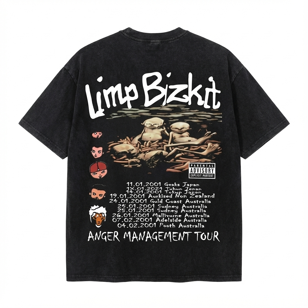 Washed Vintage Anger Management Tour Limp Bizkit T-shirt 2 - Limp Bizkit Merch Gemini Generated Image av6m4cav6m4cav6m - Limp Bizkit Merch