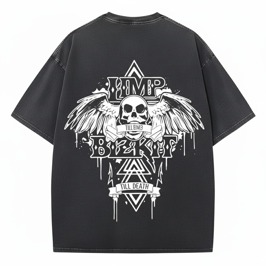 Washed Vintage Rock Band The Head Limp Bizkit T-Shirt 2 - Limp Bizkit Merch Gemini Generated Image norw0qnorw0qnorw - Limp Bizkit Merch