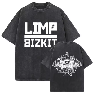 Washed Vintage Rock Band The Head Limp Bizkit T-Shirt