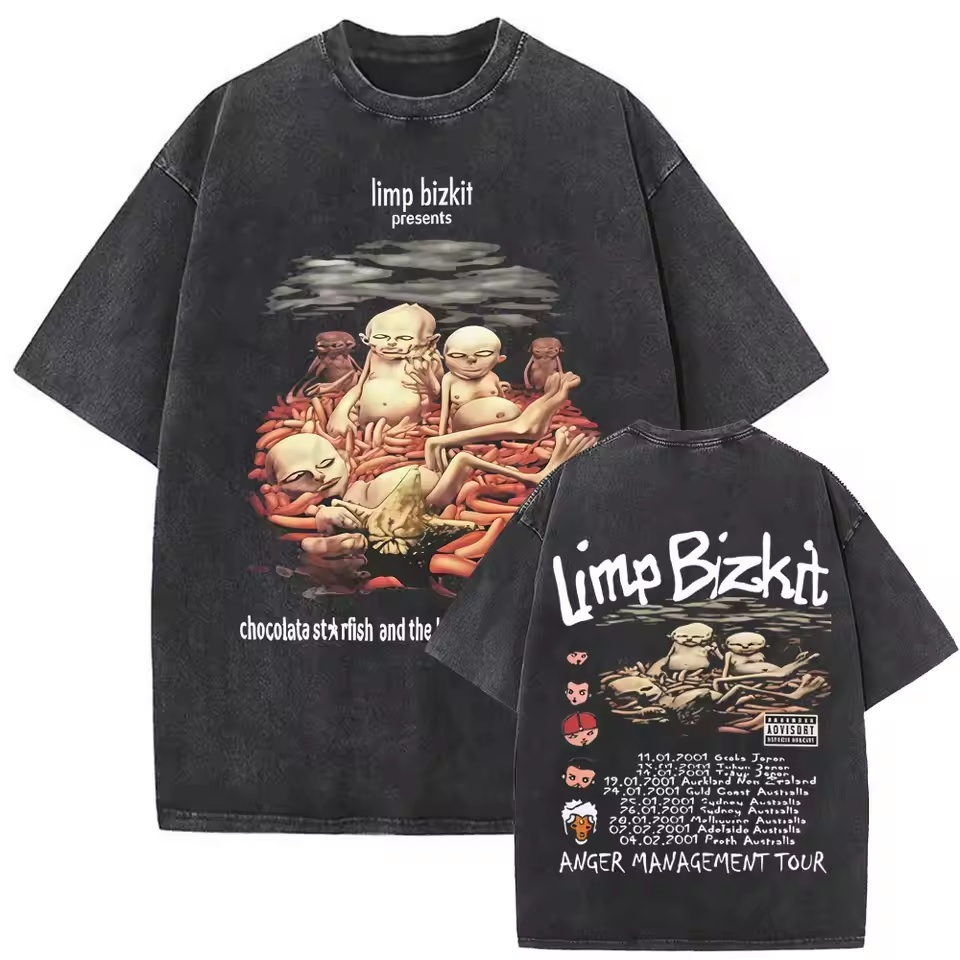 Washed Vintage Anger Management Tour Limp Bizkit T-shirt 1 - Limp Bizkit Merch Untitled - Limp Bizkit Merch
