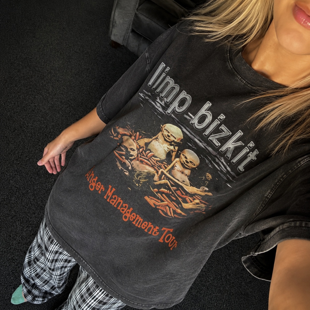 Washed Vintage Rock Band Anger Children T-Shirt photo review