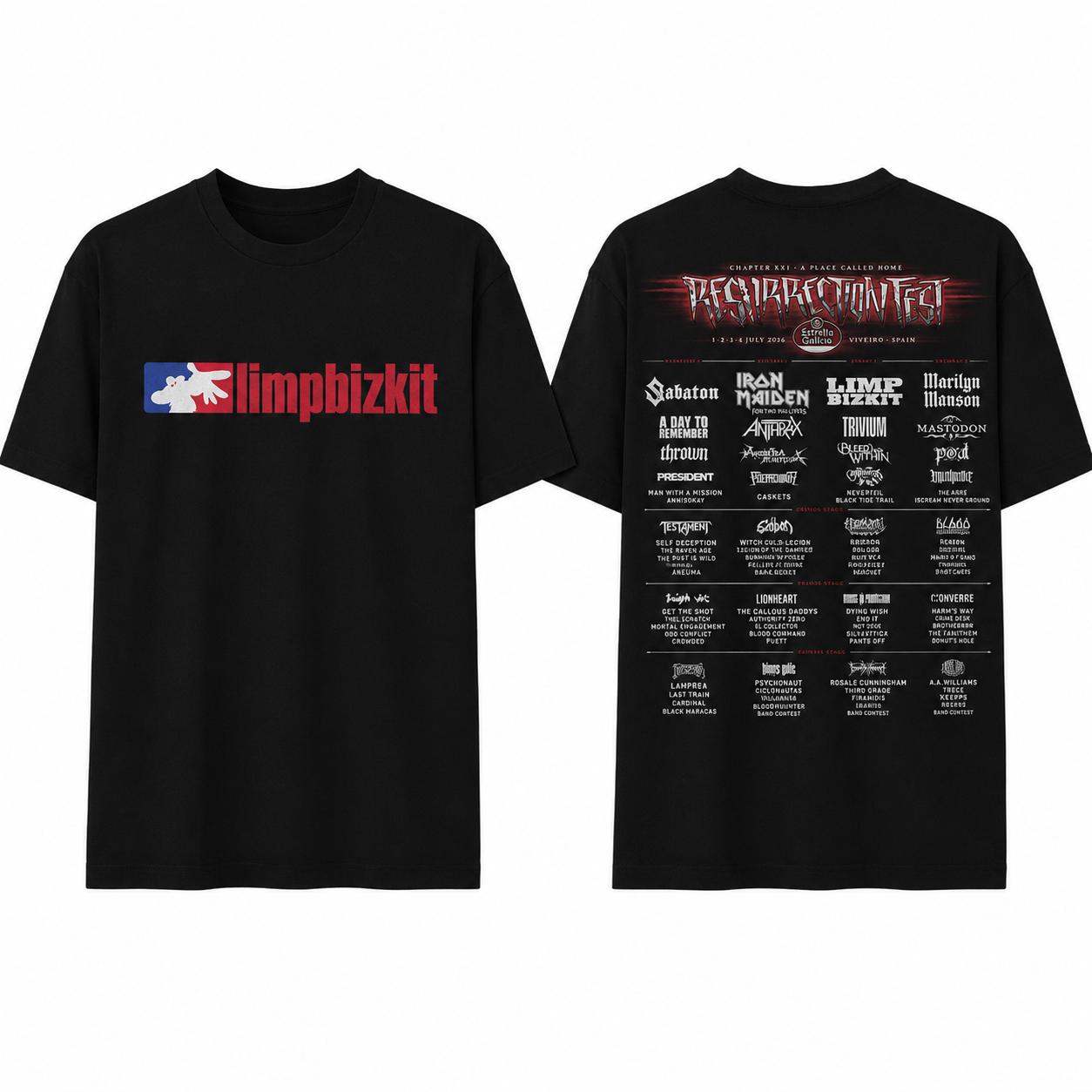 Resurrection Fest Tour Graphic LA 0206 T-shirt 1 - Limp Bizkit Merch ChatGPT Image Jun 2 2026 11 21 26 AM - Limp Bizkit Merch
