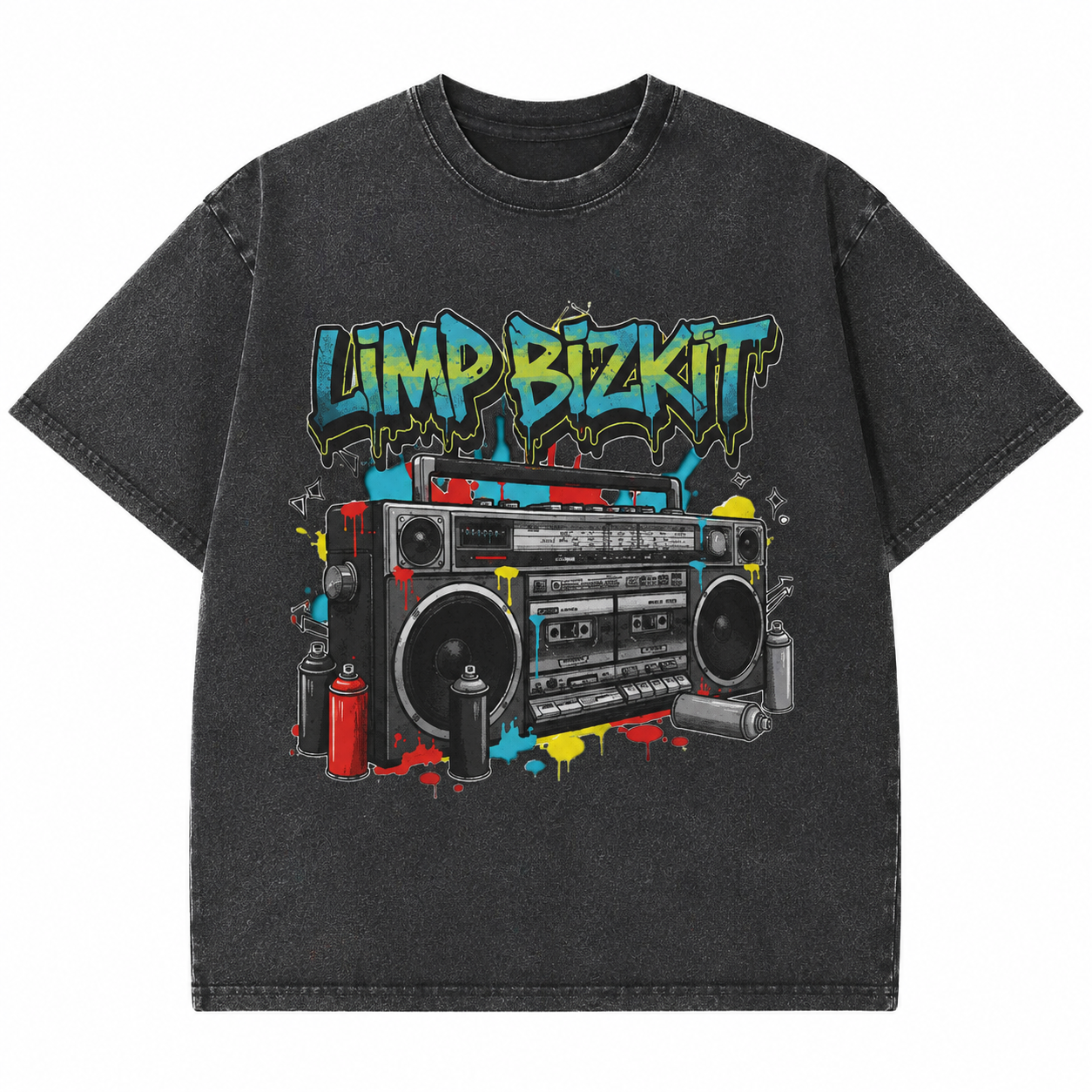 Washed Graffiti HTCT2206 Limp Bizkit T-Shirt 1 - Limp Bizkit Merch c0f81cab 3f78 443d a300 623ba296b339 - Limp Bizkit Merch
