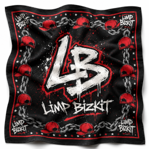 [Exclusive Release] The Iconic Red Cap & Nu-Metal Nuance Limp Bizkit Bandana