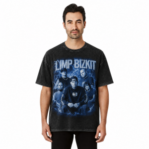 Limp Bizkit Blue Lightning Vintage Washed T-Shirt 6 - Limp Bizkit Merch lim1b - Limp Bizkit Merch