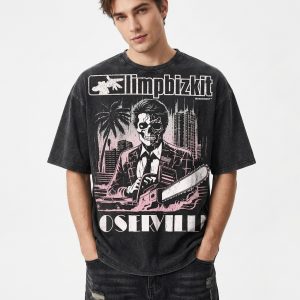 Vintage Graphic T-shirt - Limp Bizkit Loserville Edition Washed T- shirt 6 - Limp Bizkit Merch lim2b - Limp Bizkit Merch