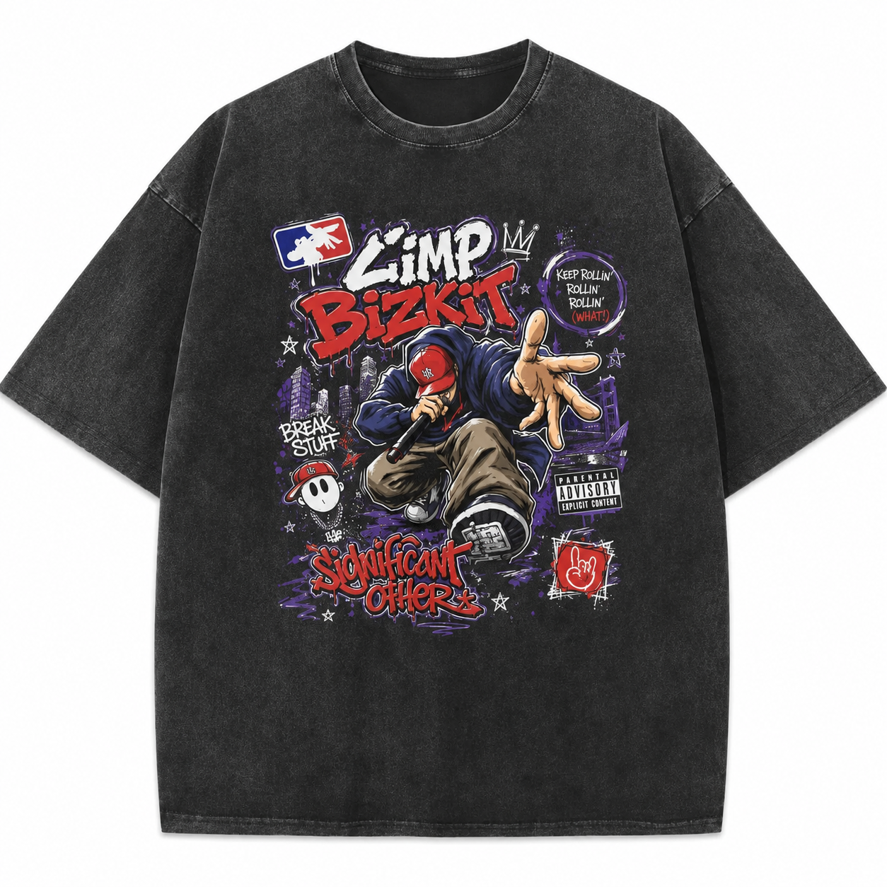 Limp Bizkit Vintage Graphic T-shirt 1 - Limp Bizkit Merch lim4a - Limp Bizkit Merch
