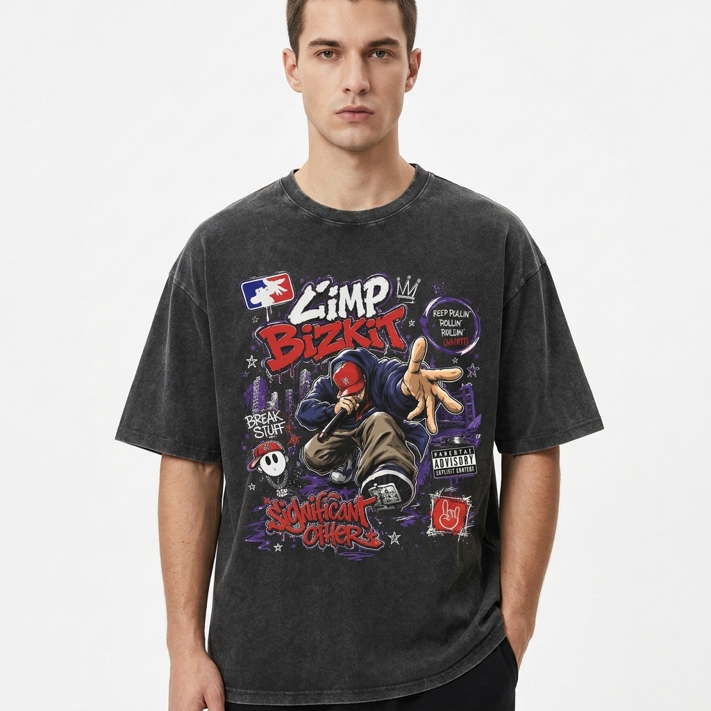 Limp Bizkit Vintage Graphic T-shirt 2 - Limp Bizkit Merch lim4b - Limp Bizkit Merch