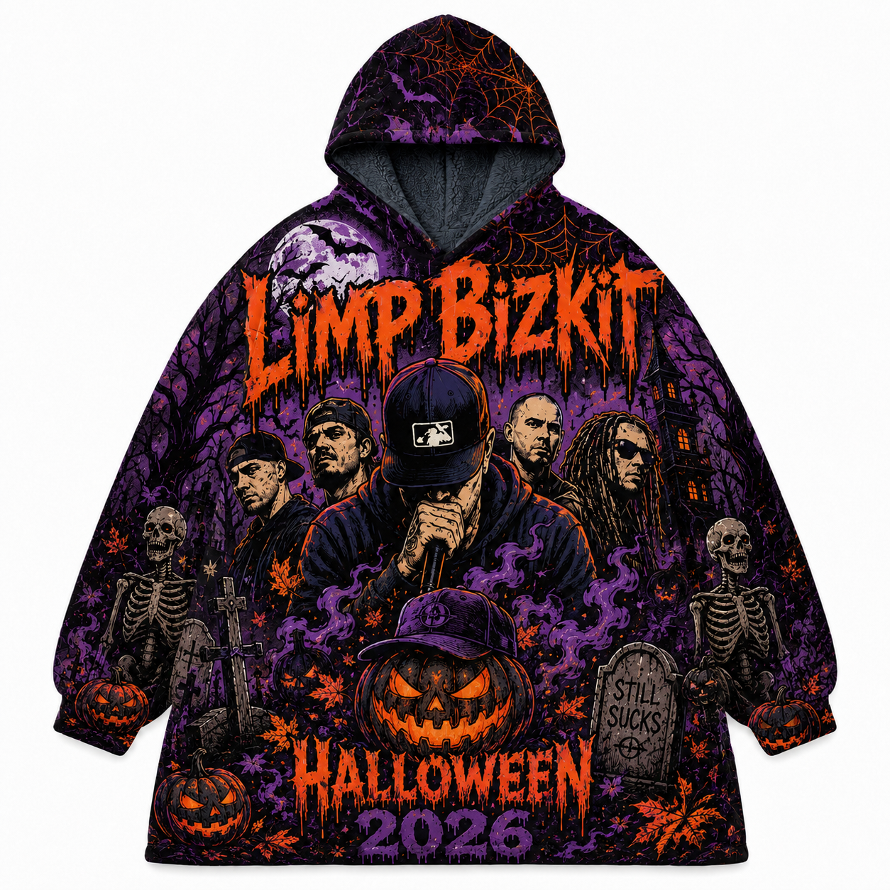 Limpbizkit The Nu-Metal Spooky Season Oodie Blanket Hoodie Adults 1 - Limp Bizkit Merch limp1 - Limp Bizkit Merch