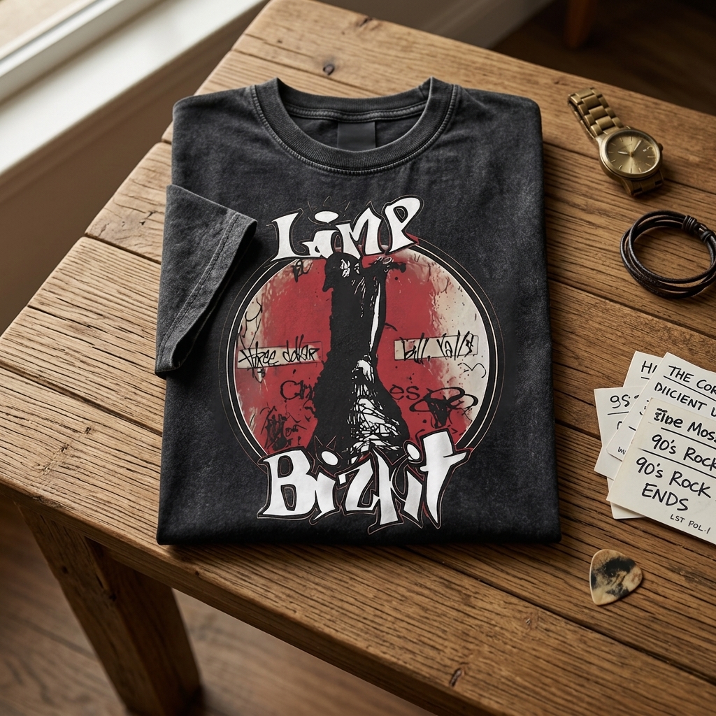 Three Dollar Bill Limp Bizkit Washed T-Shirt 5 - Limp Bizkit Merch studio mockup 0 1 - Limp Bizkit Merch
