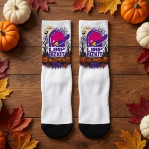Limpbizkit The Signature Logo Halloween Sock 7 - Limp Bizkit Merch studio mockup 0 2 - Limp Bizkit Merch