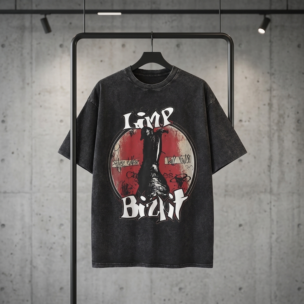 Three Dollar Bill Limp Bizkit Washed T-Shirt 3 - Limp Bizkit Merch studio mockup 5 - Limp Bizkit Merch