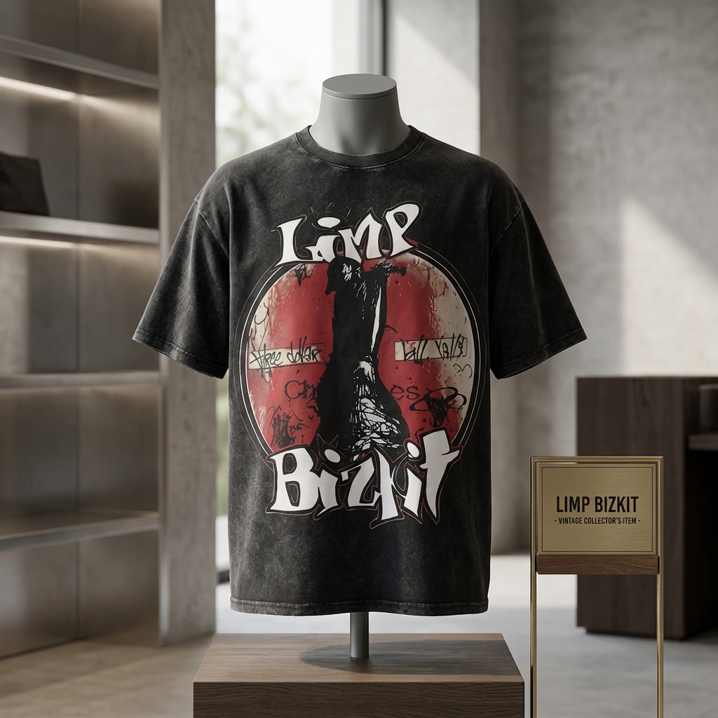 Three Dollar Bill Limp Bizkit Washed T-Shirt 6 - Limp Bizkit Merch studio mockup 6 - Limp Bizkit Merch