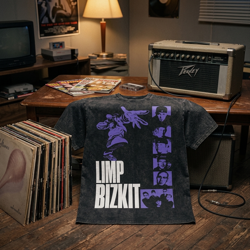 Limpbizkit Band Member DTNK1409 Washed T-Shirt 4 - Limp Bizkit Merch studio mockup 3 36 - Limp Bizkit Merch
