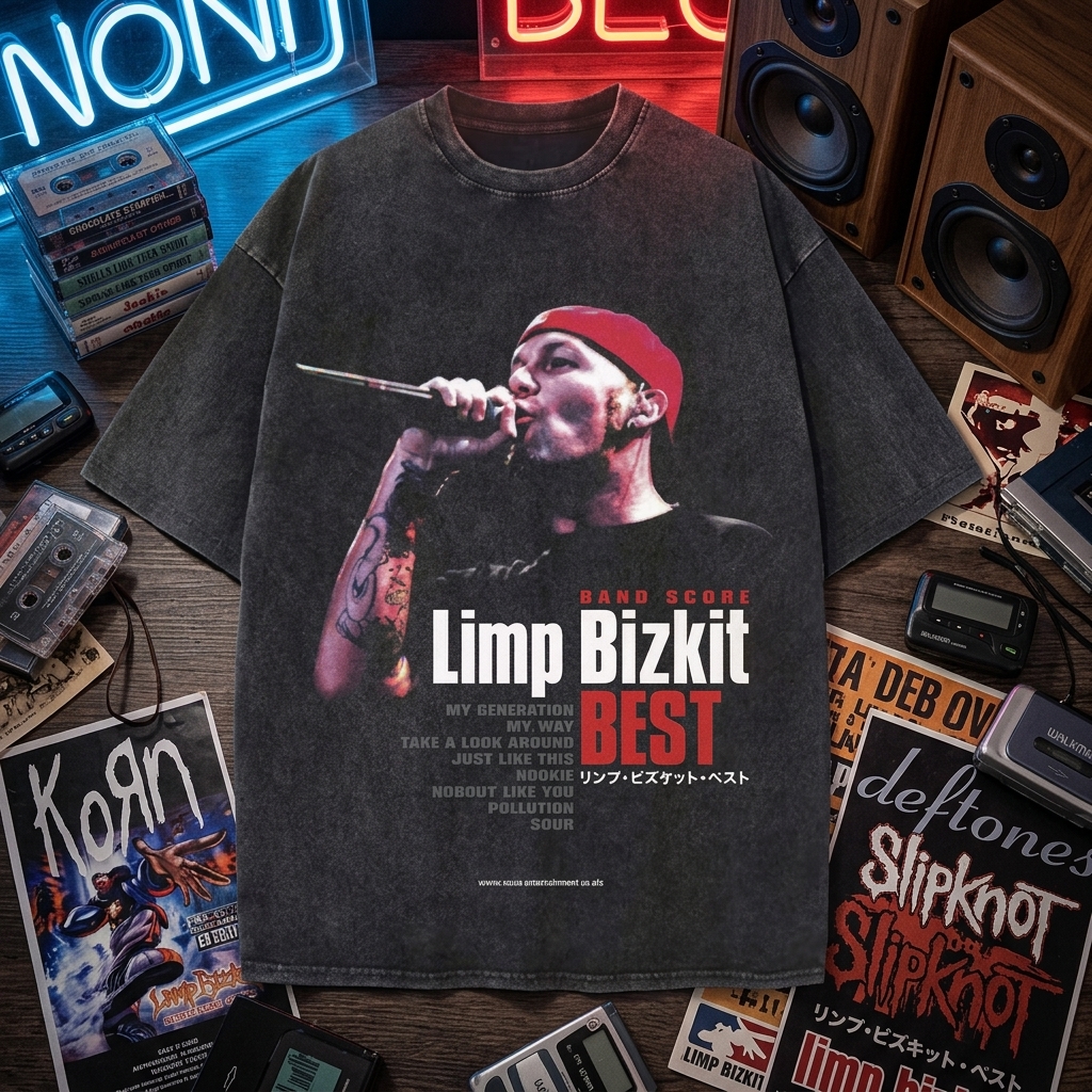 Band Score Best WashedT-Shirt 5 - Limp Bizkit Merch studio mockup 3 39 - Limp Bizkit Merch