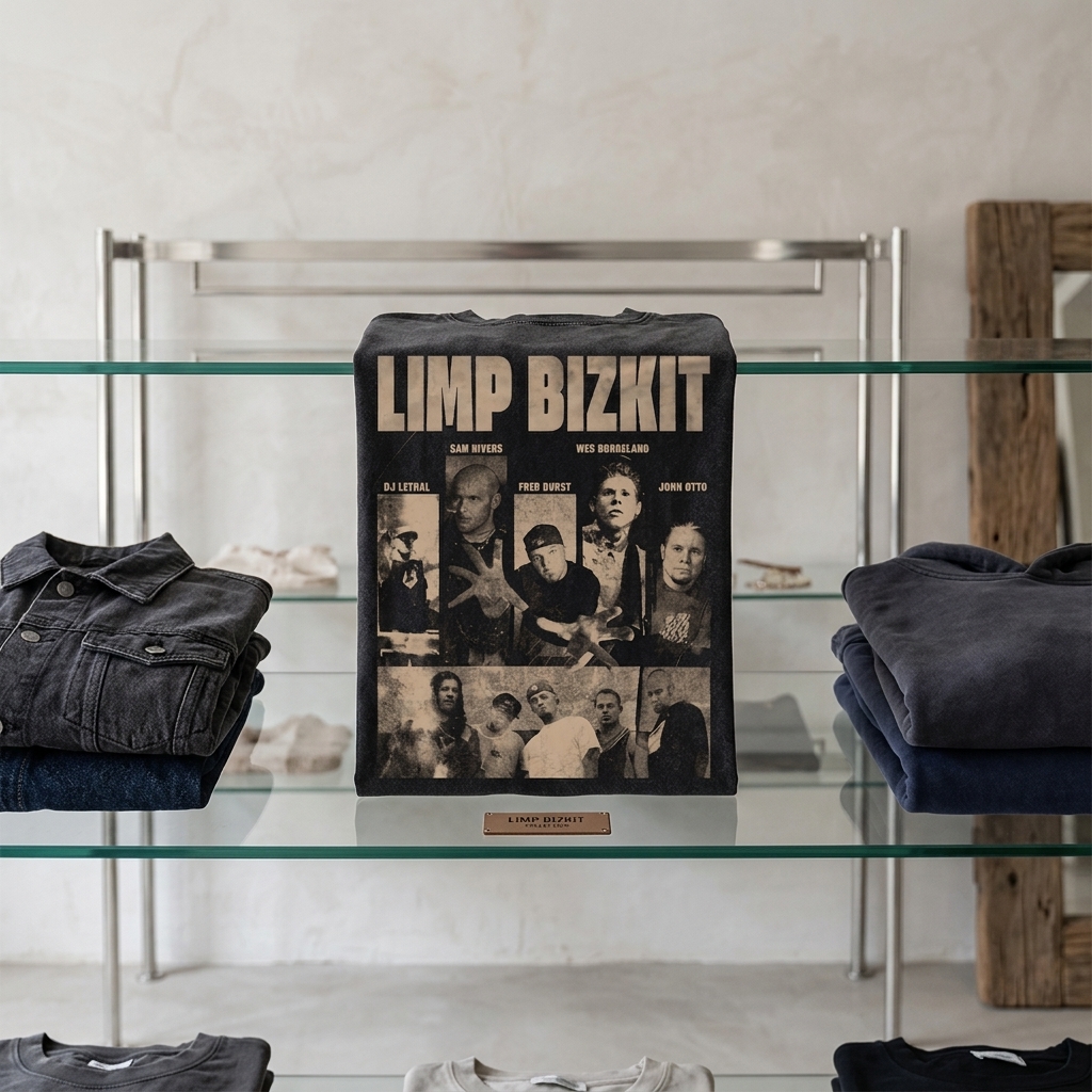 Limp Bizkit Poster DTNK1409 Washed T-Shirt 2 - Limp Bizkit Merch studio mockup 6 38 - Limp Bizkit Merch