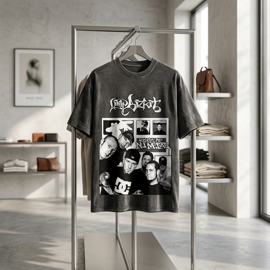 Limpbizkit The Best Memories Washed T-Shirt 2 - Limp Bizkit Merch studio mockup 6 40 - Limp Bizkit Merch