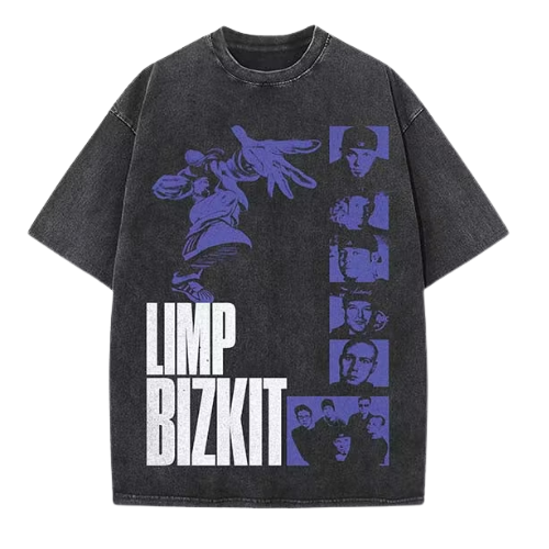 Limpbizkit Band Member DTNK1409 Washed T-Shirt 1 - Limp Bizkit Merch unus annus 28 - Limp Bizkit Merch